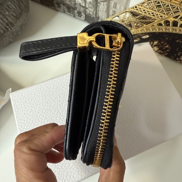 Dior Jolie Scarlet Walllet Black Leather Card Holder - Picture 5 of 17